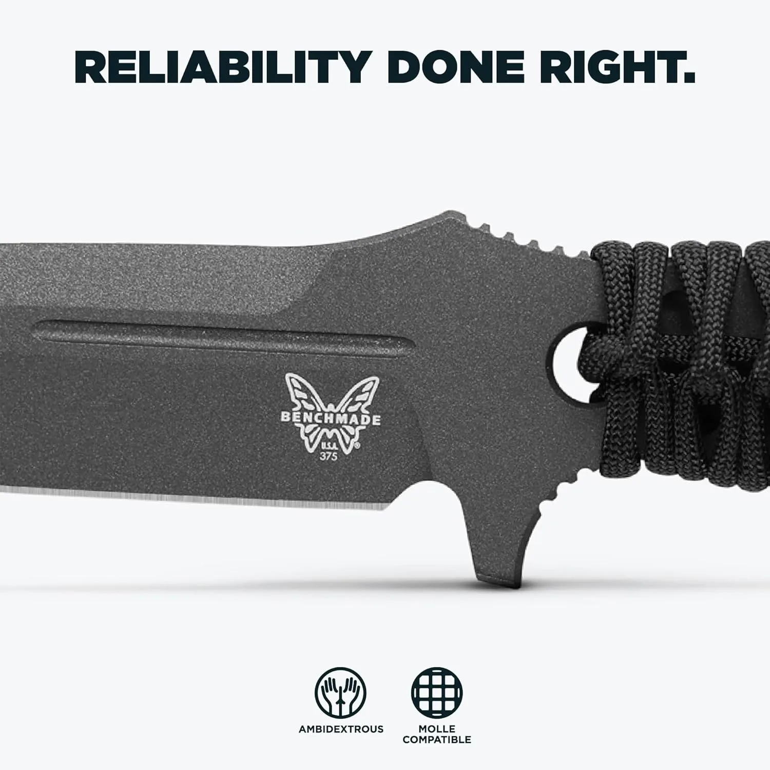 BENCHMADE Adamas 375 Fixed-Blade Tactical Knife