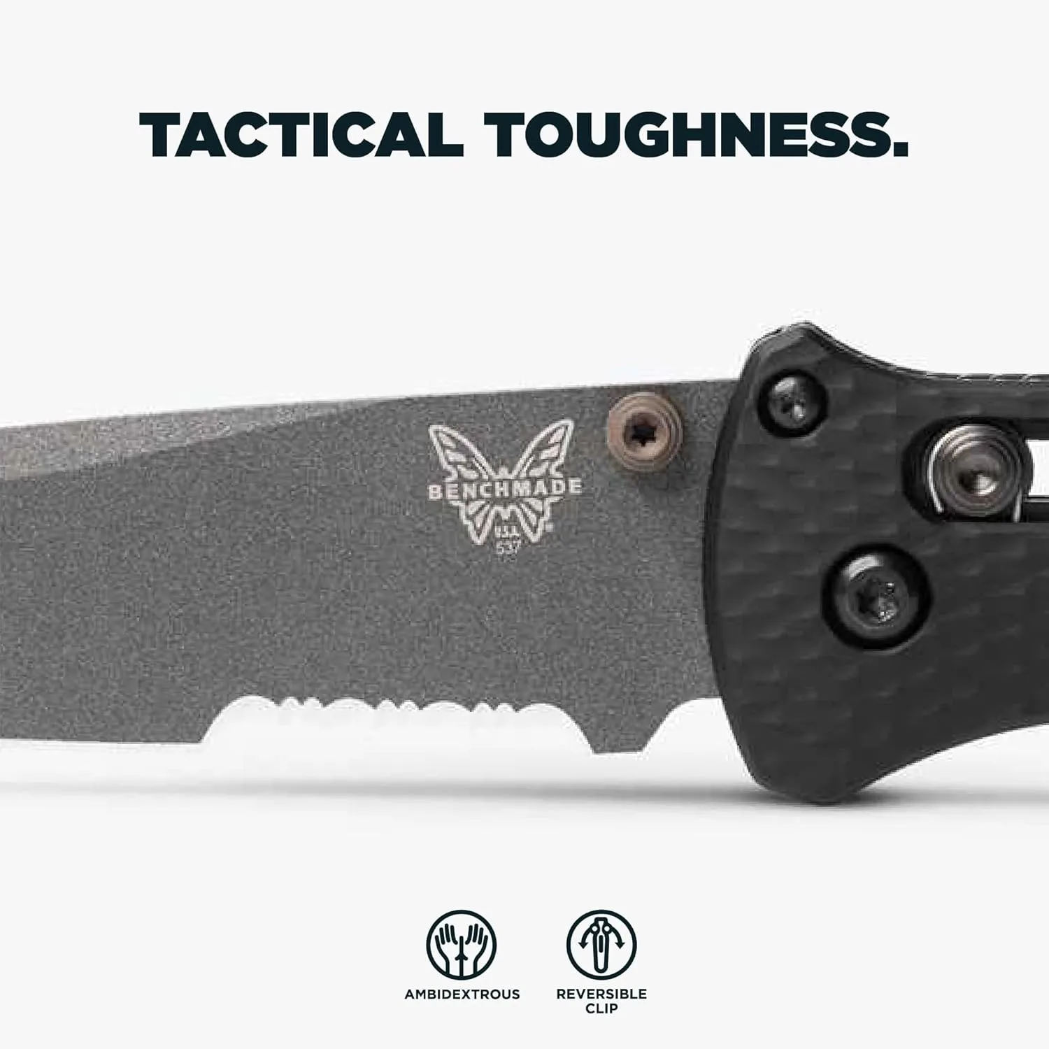 BENCHMADE Bailout 537 EDC/Tactical Knife, Tanto Blade, Aluminum Handle