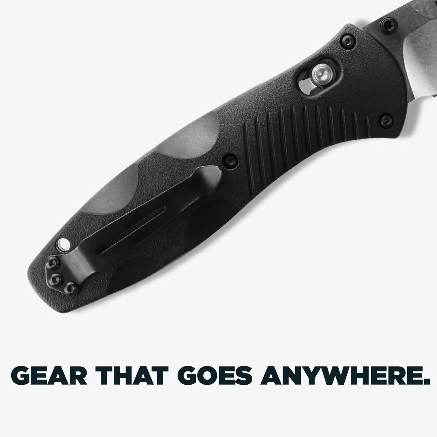 BENCHMADE Barrage EDC Folding Knife - Drop-Point Plain Edge