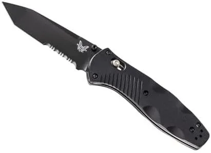 Benchmade - Barrage 583 Tactical Knife, Serrated Tanto Blade with Black Handle (583SBK)