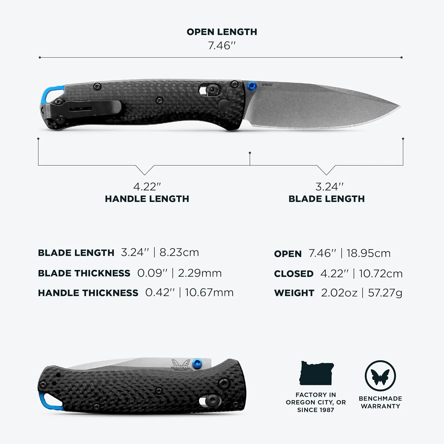 BENCHMADE Bugout 535 EDC Folding Knife