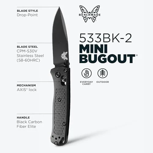BENCHMADE Mini Bugout 533 Folding Knife