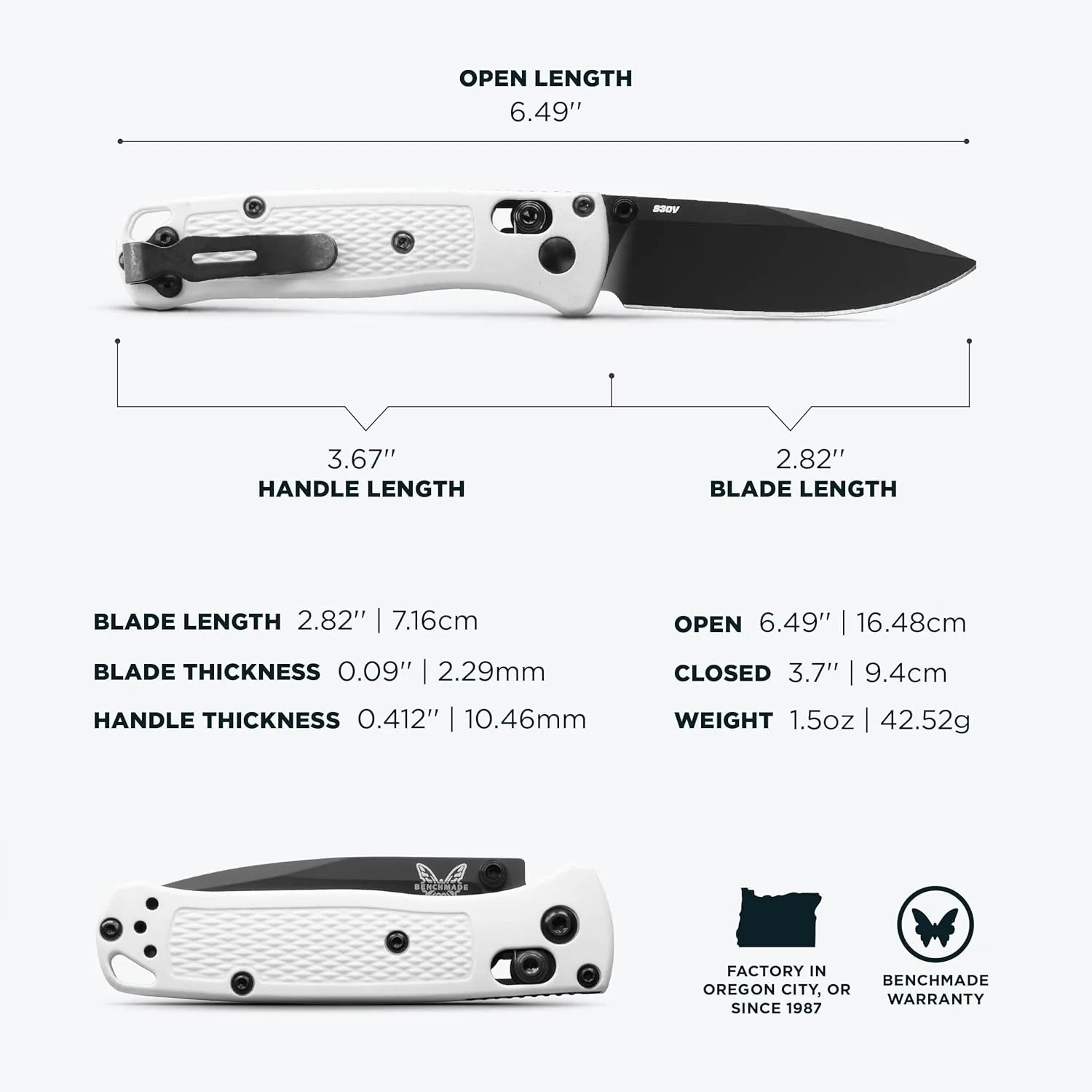 BENCHMADE Mini Bugout 533 Folding Knife