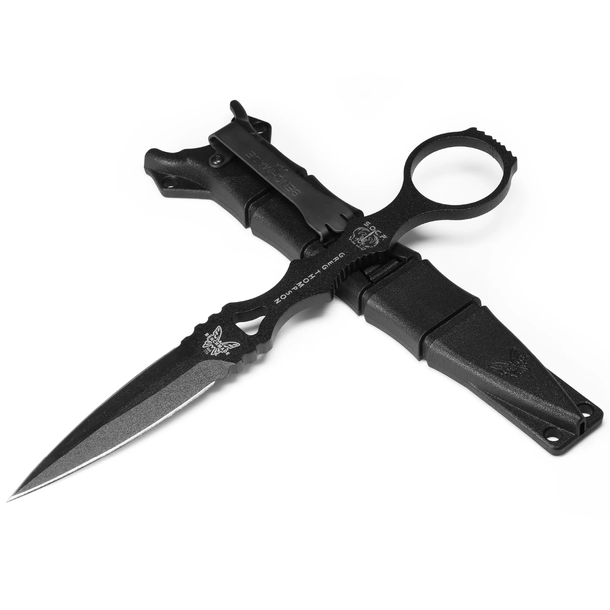 BENCHMADE SOCP 176 Skeletonized Dagger Fixed Blade Knife