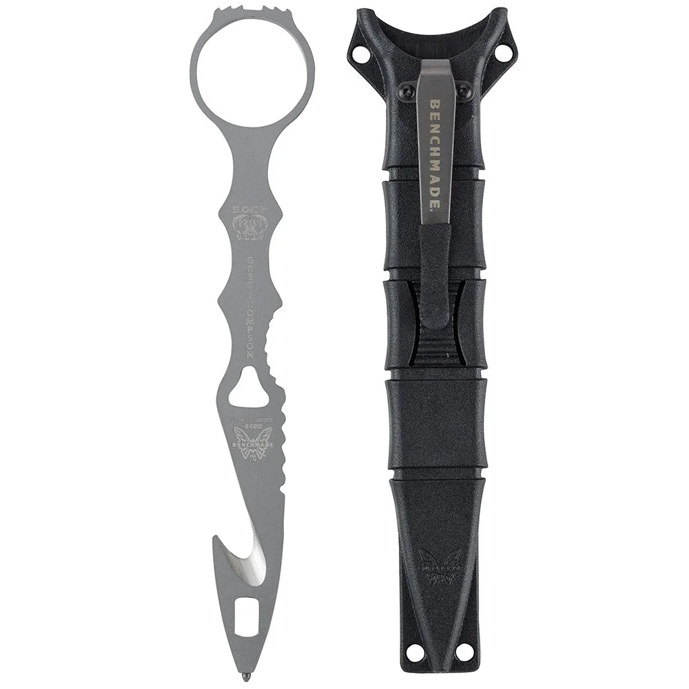 Benchmade - SOCP 179 Rescue Tool with Black Sheath, Hook, Oxygen Wrench, and Carbide Glass Breaker (179GRY)