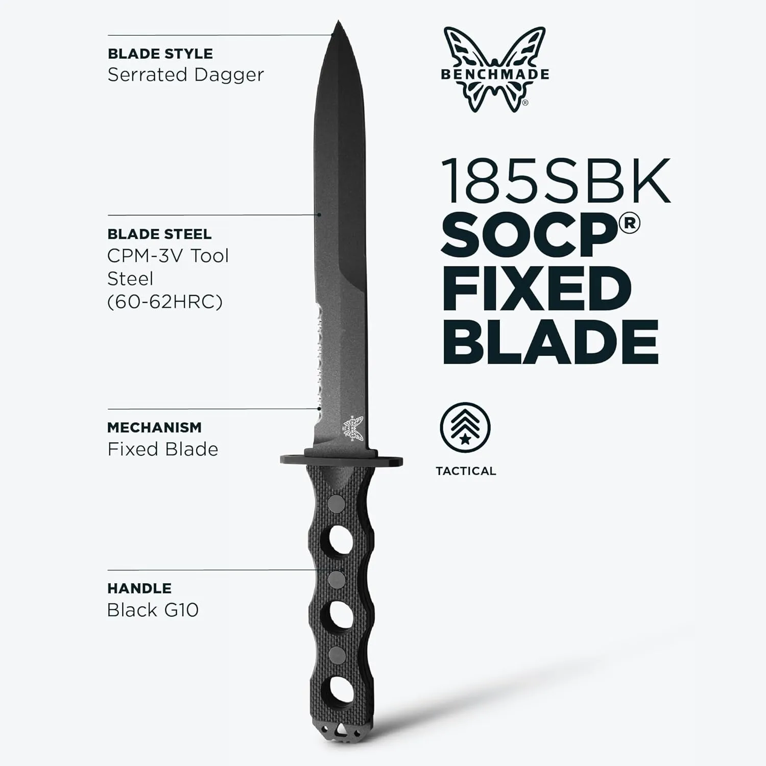 Benchmade - SOCP 185 Tactical Knife