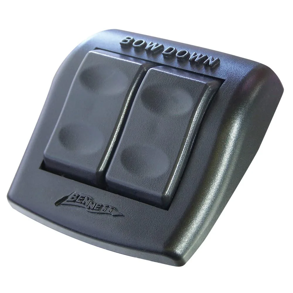 Bennett Marine ES2000 Euro-Style Rocker Switch, Black