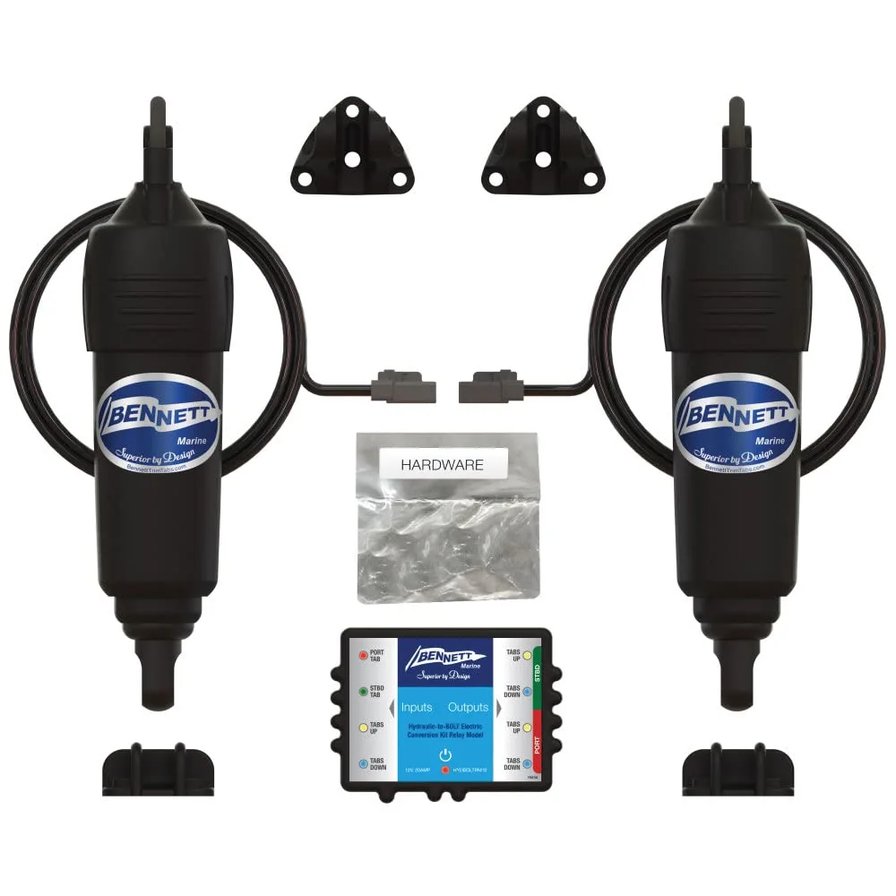 Bennett Marine Bennett HYDBOLTCON Hydraulic to Bolt Electric Conversion Kit, Large Electronic Switch