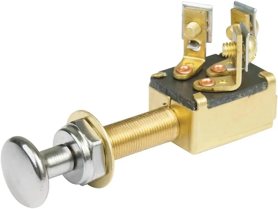 BEP 1001302 SPST Push-Pull Switch, 2 Position - Off/On