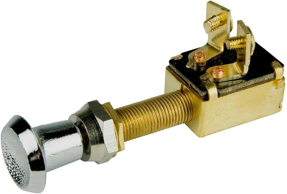 BEP 1001303 SPST Push-Pull Switch, 2 Position - Off/On (Two Circuit)