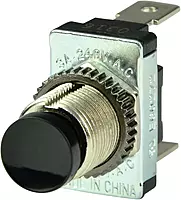 BEP 1001402 Black SPST Momentary Contact Off/(On) Switches