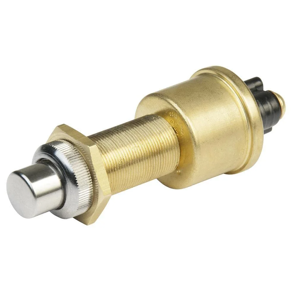 BEP 1001504 SPST Heavy-Duty Push Button Switch, 2 Position - Off/(On)