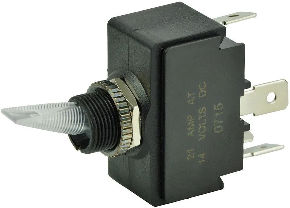 BEP SPST Lighted Toggle Switch - Red LED - 12V - ON/OFF