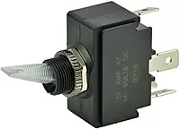 BEP SPST Lighted Toggle Switch - Red LED - 12V - ON/OFF