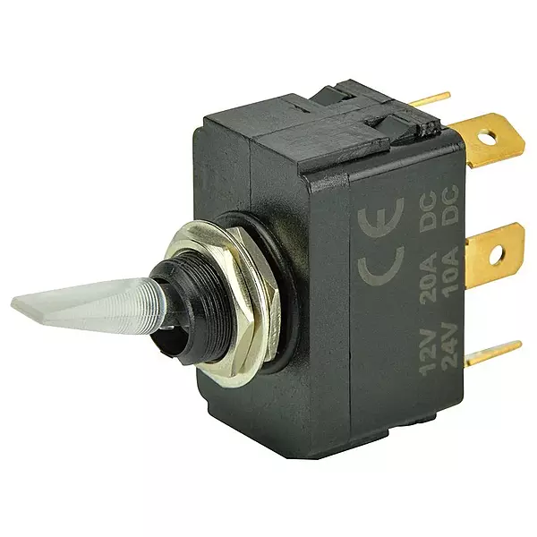 BEP 1001907 SPDT Lighted Toggle Switch - On/Off/On