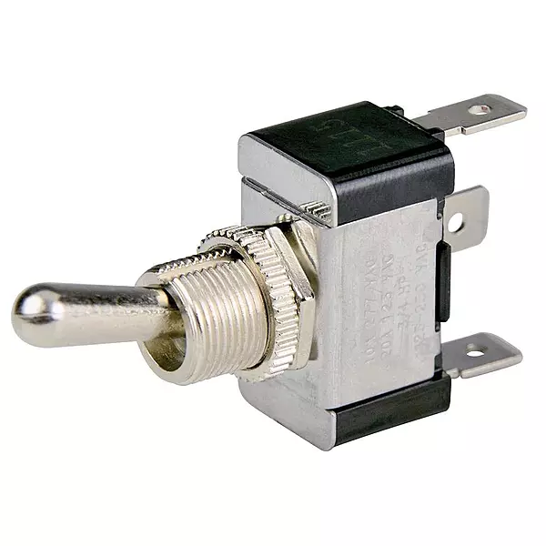 BEP 1002001 SPDT Chrome Plated Toggle Switch - On/Off/On