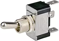 BEP 1002001 SPDT Chrome Plated Toggle Switch - On/Off/On