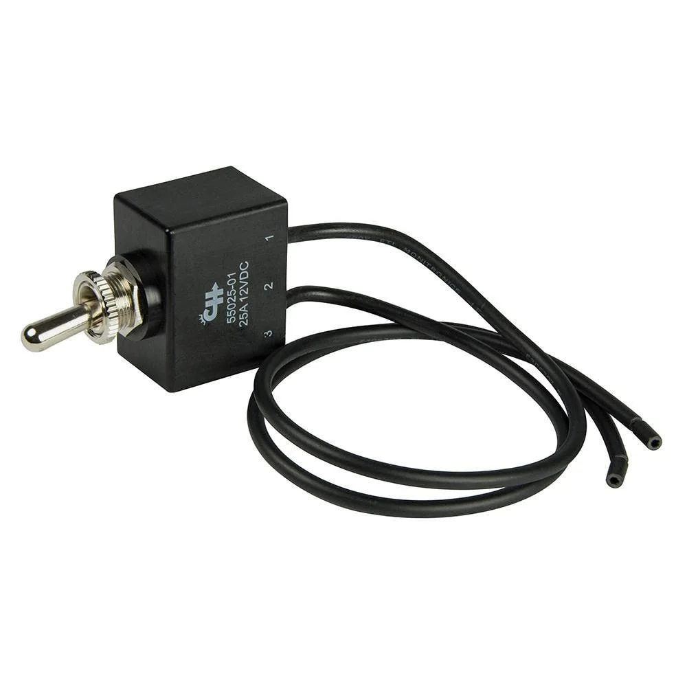 BEP 1002006 SPST Sealed Toggle Switch With Wire Leads - Off/(On)