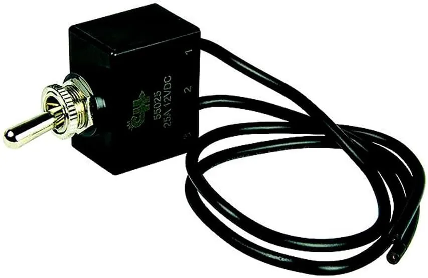 BEP 1002010 SPST Sealed Toggle Switch With Wire Leads - Off/On