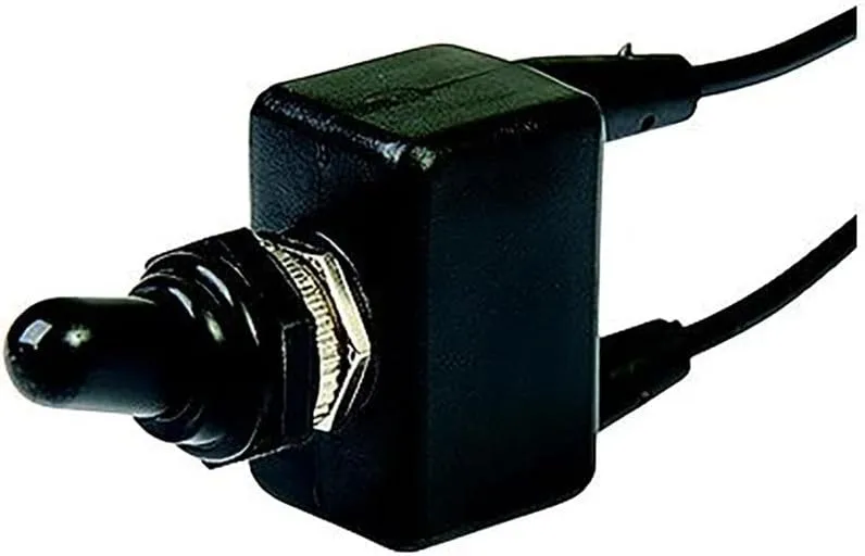 BEP 1002016 SPST PVC Coated Toggle Switch With Wire Leads - Off/On
