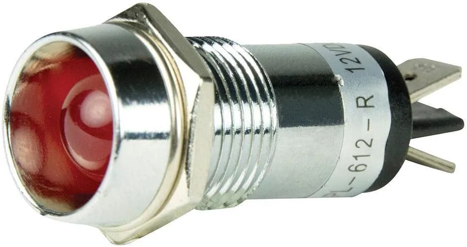 BEP LED Pilot Indicator Light - 12V - Red