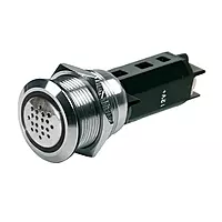BEP 12V Buzzer w/Red LED Warning Light - Stainless Steel