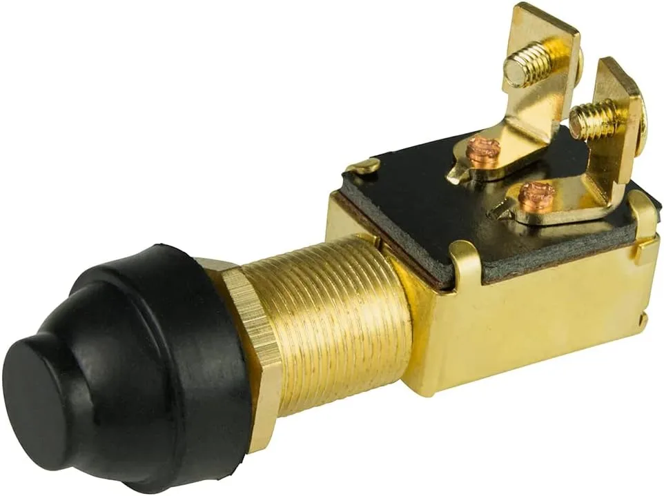 BEP 2 Position SPST Off/(On) Push Button Switches
