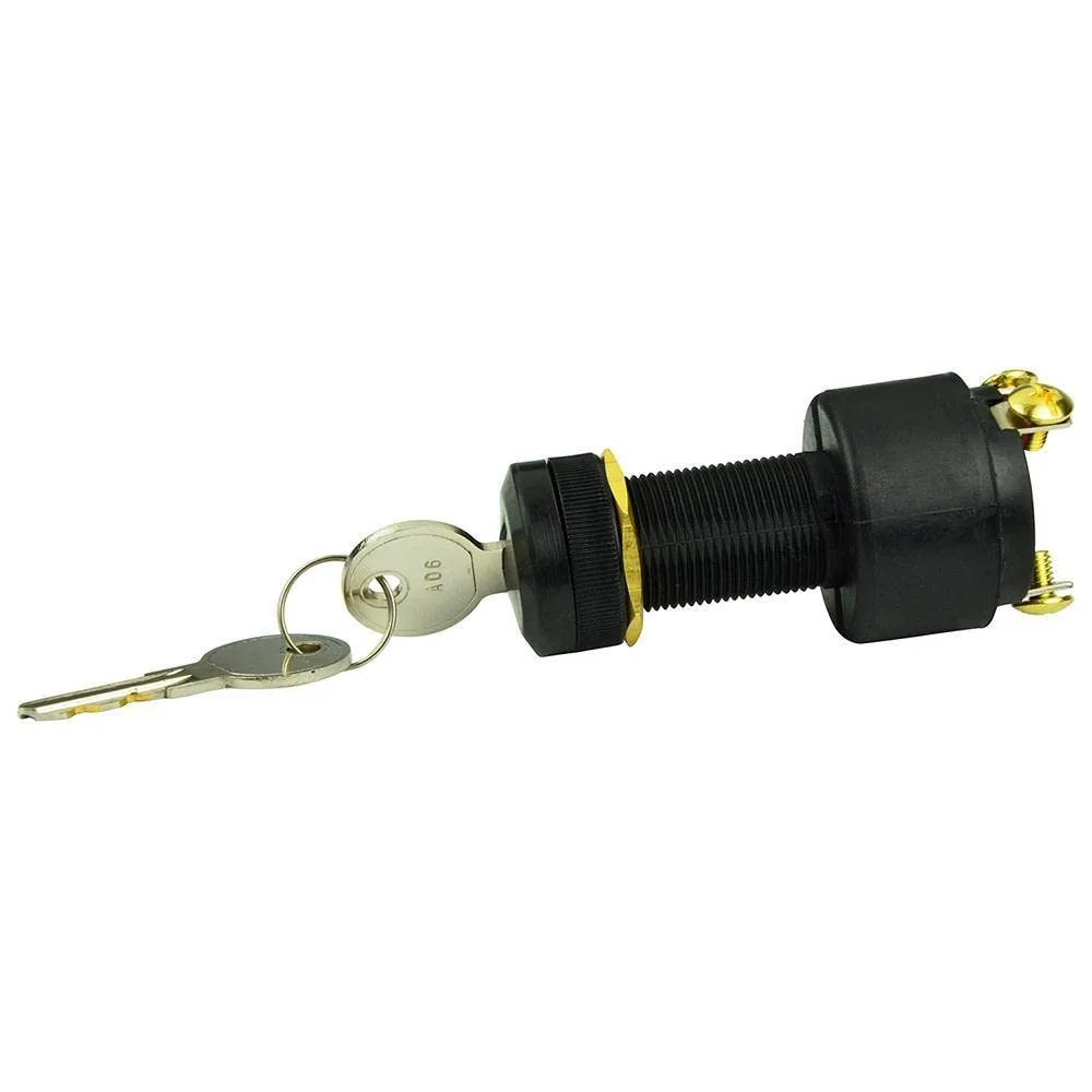 BEP 3 Position Ignition Off/Ignition/Start Switches & Lanyards, Green