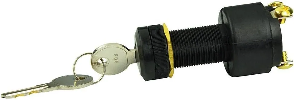 BEP 3 Position Ignition Off/Ignition/Start Switches & Lanyards, Green