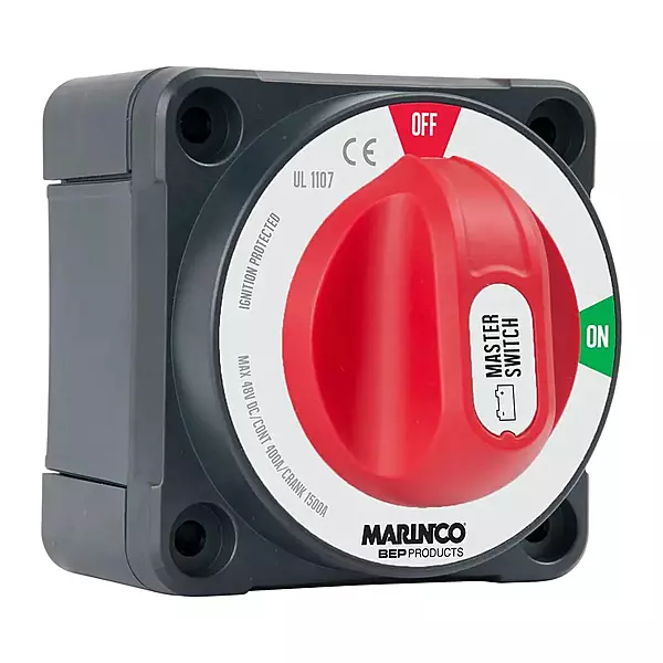 BEP Pro Installer 400A Double Pole Battery Switch, Red/Black Plastic - 770-DP