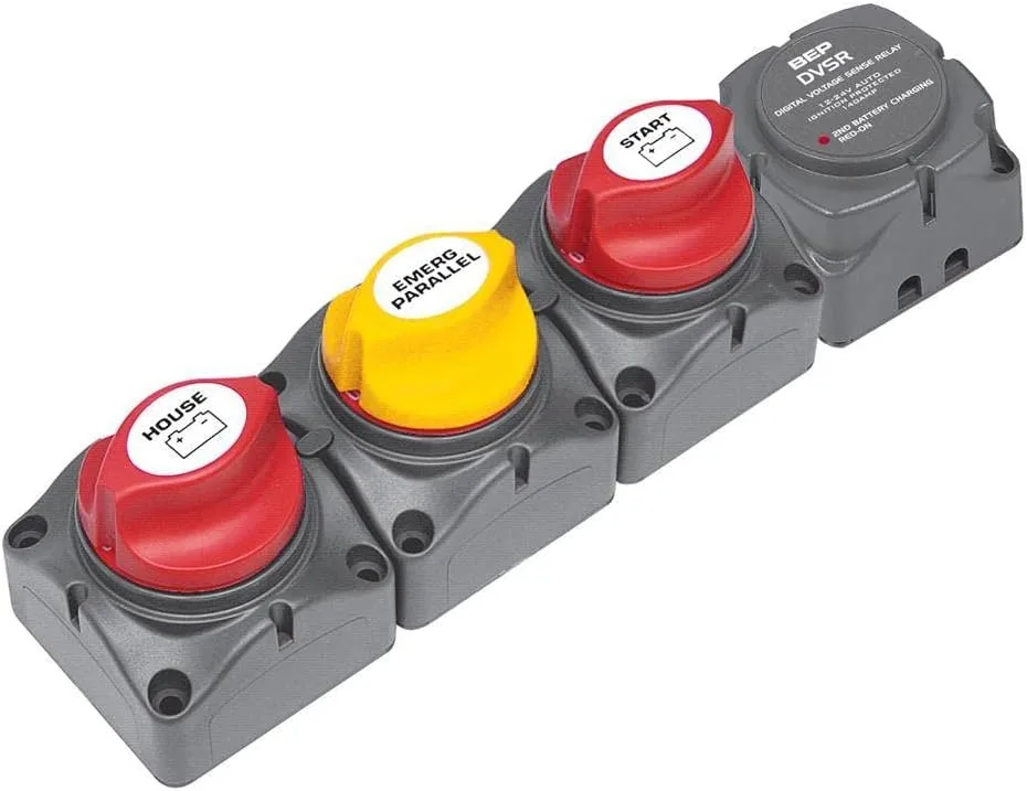 BEP 716-H-140A-DVSR Horizontal Distribution Cluster for Single Engine with Two Battery Banks