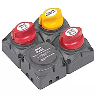 BEP 716-SQ-140A-DVSR Square Battery Distribution Cluster for Single Engine with Two Battery Banks