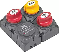 BEP 716-SQ-140A-DVSR Square Battery Distribution Cluster for Single Engine with Two Battery Banks