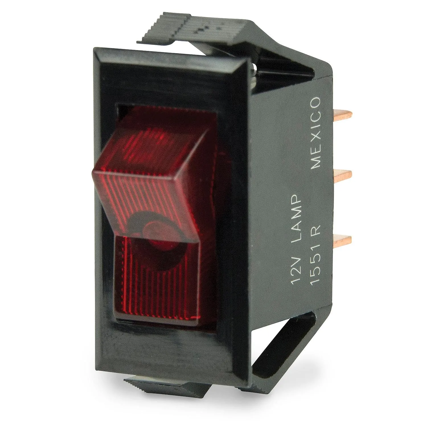 BEP 10A, 20A & 25A Rocker Switches - Marine Snap-In Panel Mount
