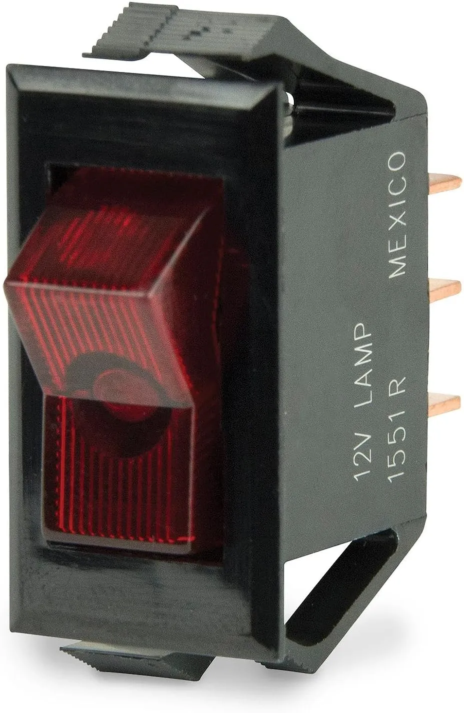 BEP 10A, 20A & 25A Rocker Switches - Marine Snap-In Panel Mount