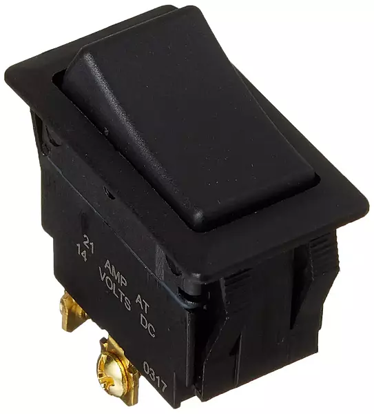BEP 10A, 20A & 25A Rocker Switches - Marine Snap-In Panel Mount