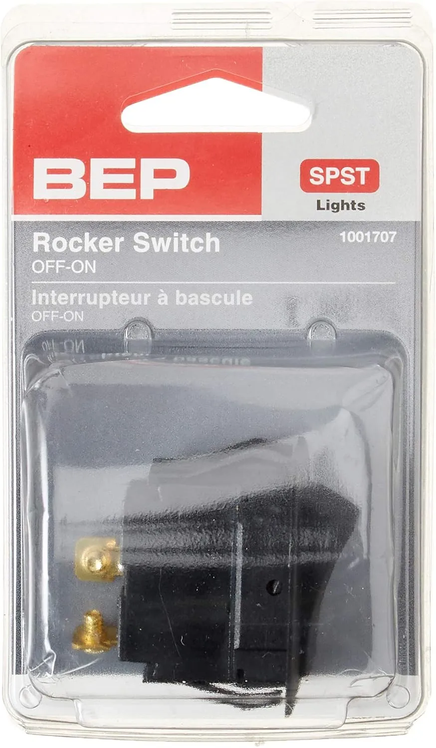 BEP 10A, 20A & 25A Rocker Switches - Marine Snap-In Panel Mount