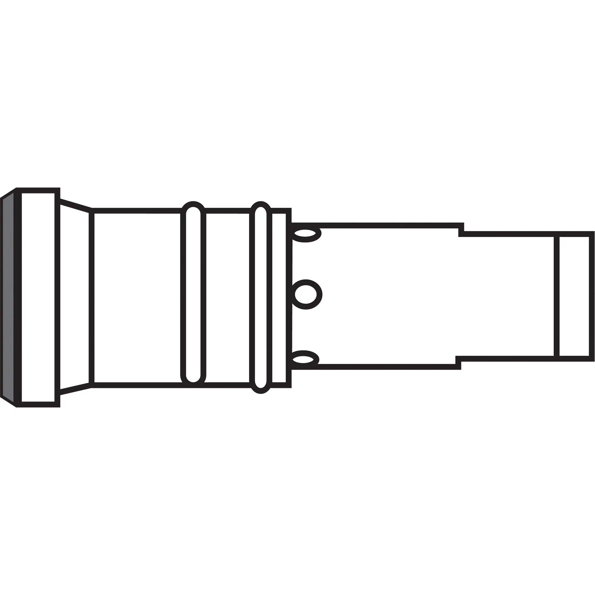 Gas Diffusers - head assembly 2/300ampshort tip