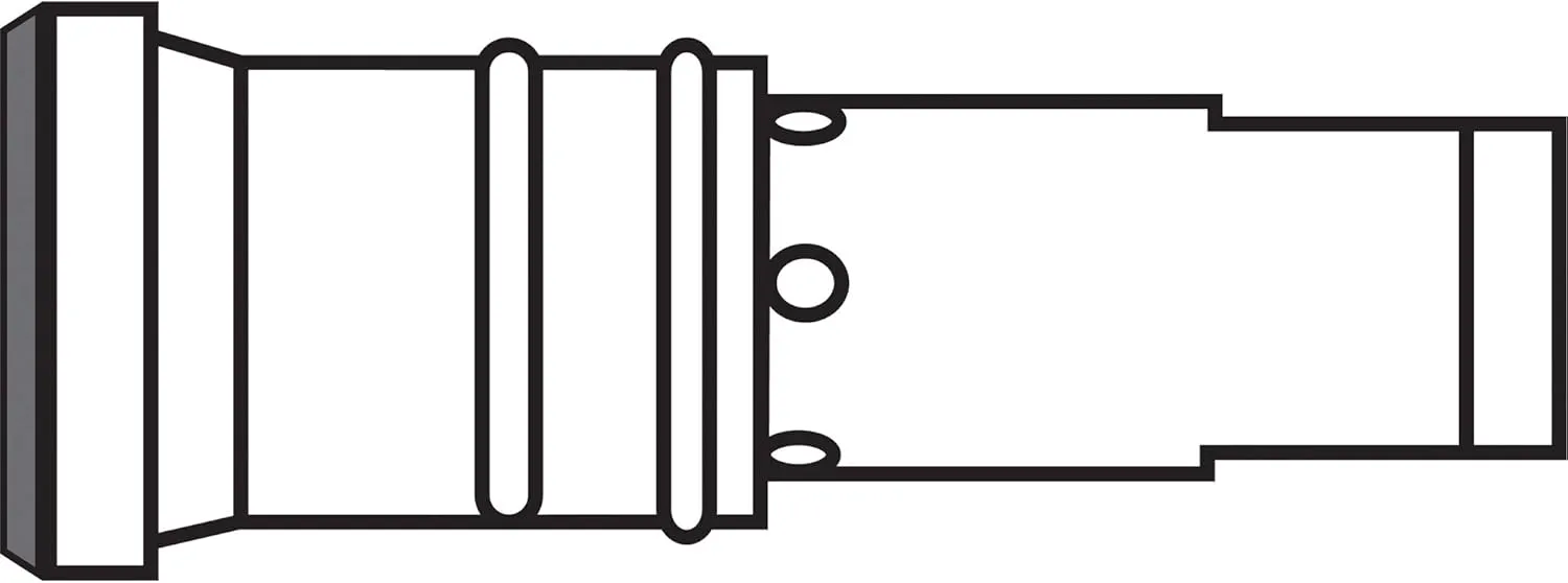 Gas Diffusers - head assembly 2/300ampshort tip
