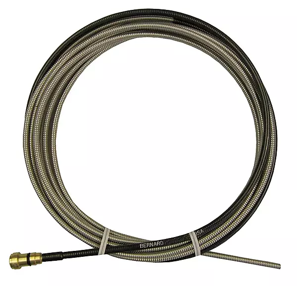 MIG Welder Wire Liner: 0.045 to 0.062" Wire Dia, 15' Long