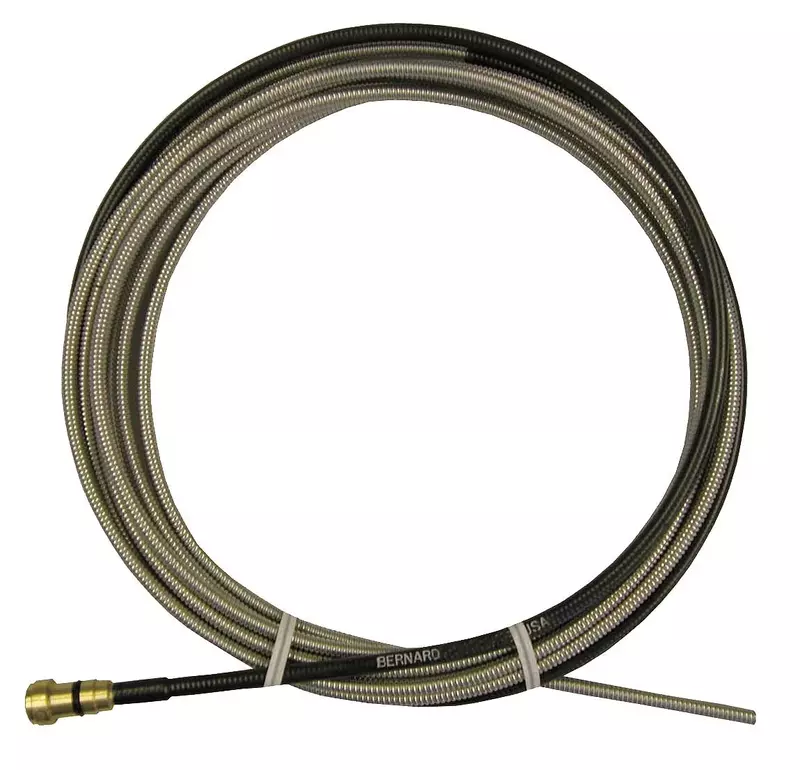 MIG Welder Wire Liner: 0.045 to 0.062" Wire Dia, 15' Long