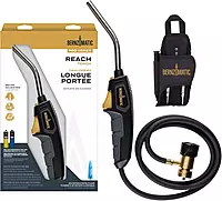 Bernzomatic BZ8250HT Reach Hose Torch, Trigger-Start Hose Torch with Included Holster For Fuel Canister