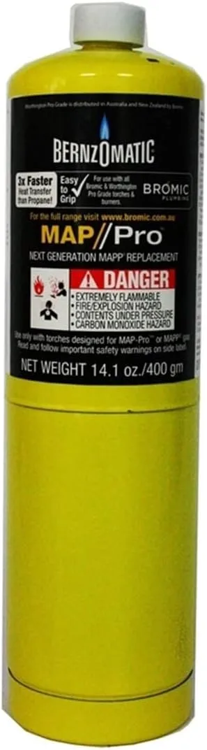 Bernzomatic Worthington Cylinder TS4000KC Map-Pro Trigger Start Torch Kit
