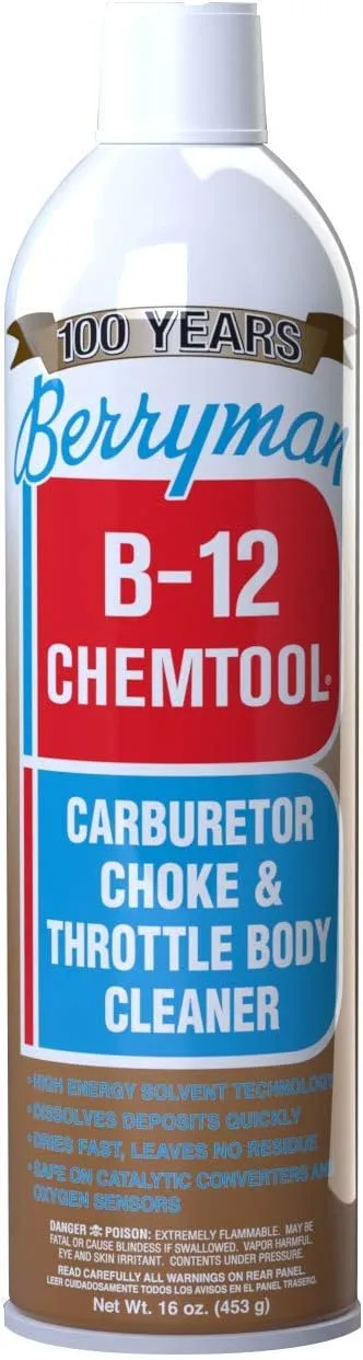 Berryman Products 0117 B-12 Chemtool Carburetor, Choke and Throttle Body Cleaner [Not VOC Compliant in Some States]