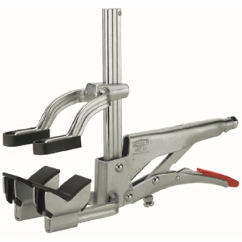 4-1/2" Pipe, 2-3/4" Throat Depth, 310 Lb Pressure, Steel Rail, Cradle Pipe Clamp