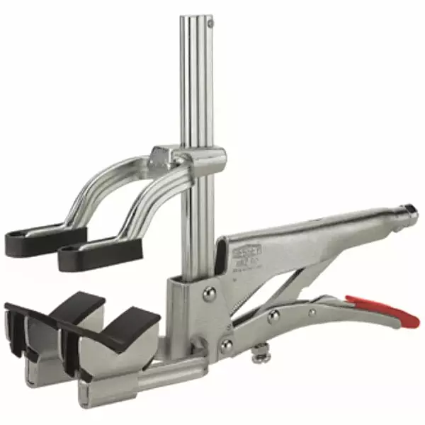 4-1/2" Pipe, 2-3/4" Throat Depth, 310 Lb Pressure, Steel Rail, Cradle Pipe Clamp