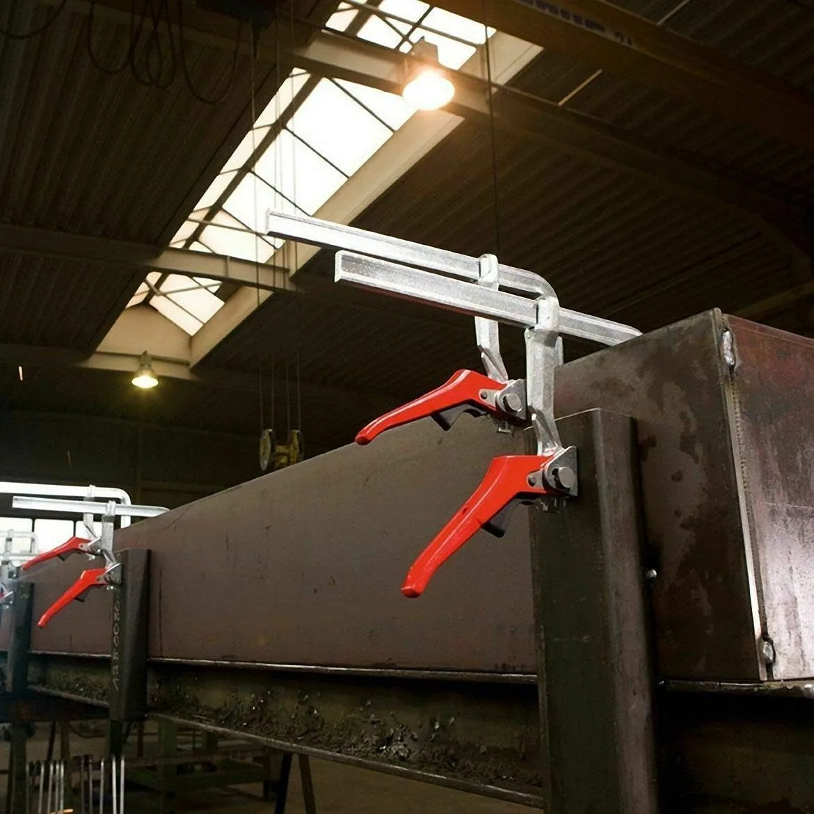 BESSEY Rapid Action Lever Clamp - 12-Inch -LC12 - Fast Action, Heavy Duty Clamps for Welding and Woodworking. Vibration