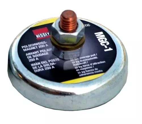BESSEY MGC-1 Magnetic Ground Clamp, 250 AMP, 55 lb Pull