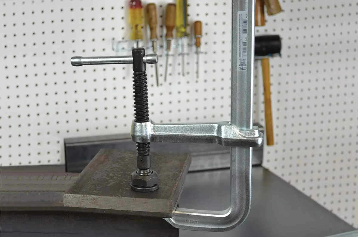 BESSEY SQ-12, 12 In., 2660 Nominal Clamping Force, All Steel clamp, Heavy duty pad