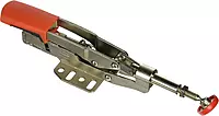 BESSEY STC-IHH25 Horizontal Auto-Adjust Toggle Nickel Plated Clamp with In-Line Clamping Action, Silver